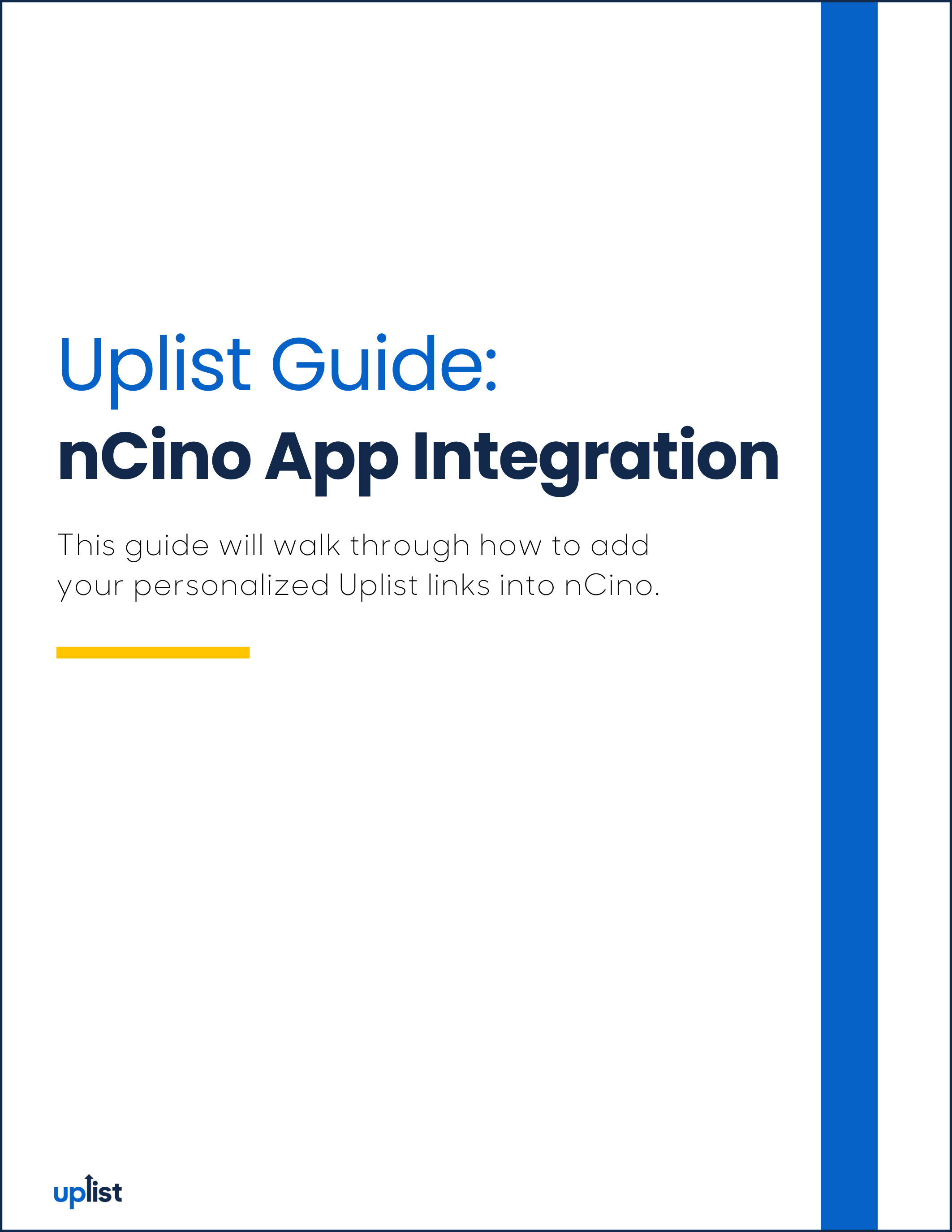 nCino Mortgage Suite Integration Guide Flyer